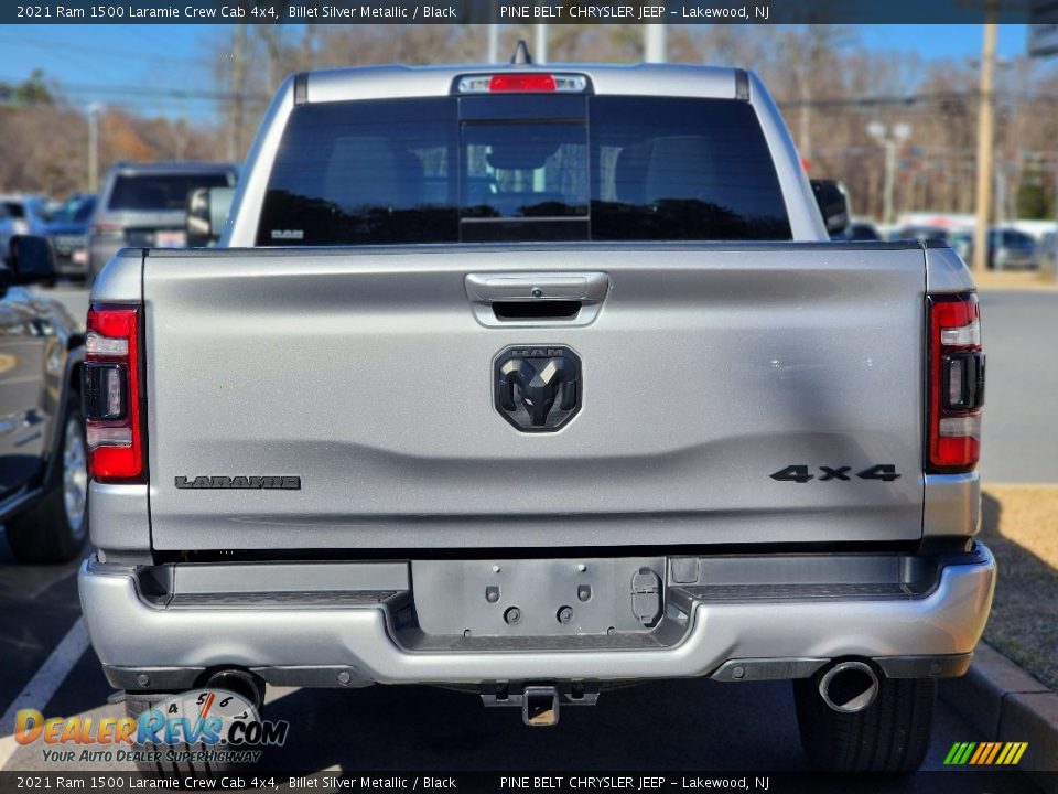 2021 Ram 1500 Laramie Crew Cab 4x4 Billet Silver Metallic / Black Photo #7