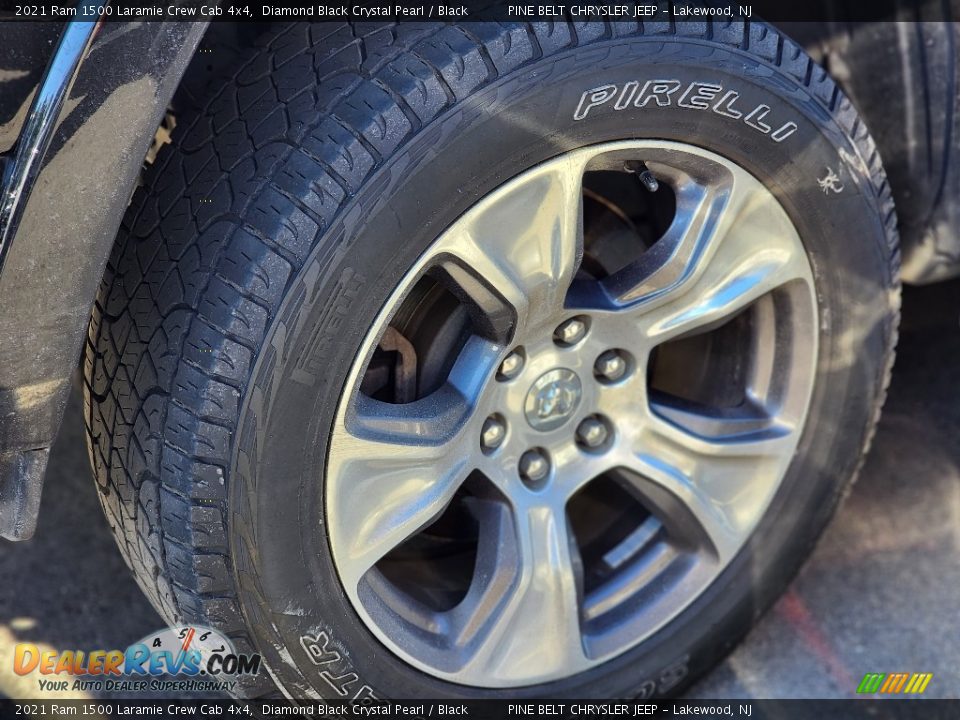 2021 Ram 1500 Laramie Crew Cab 4x4 Diamond Black Crystal Pearl / Black Photo #6