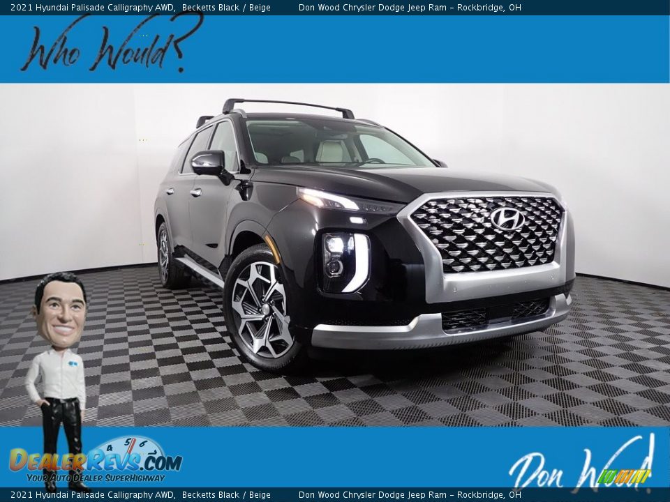 2021 Hyundai Palisade Calligraphy AWD Becketts Black / Beige Photo #1