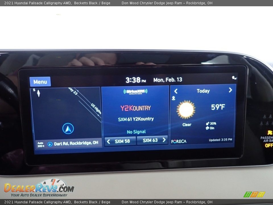 2021 Hyundai Palisade Calligraphy AWD Becketts Black / Beige Photo #2