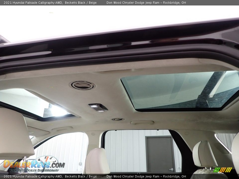 2021 Hyundai Palisade Calligraphy AWD Becketts Black / Beige Photo #6