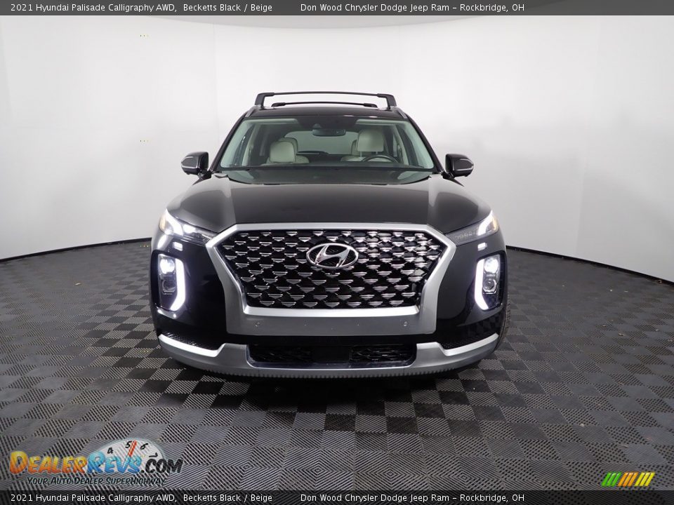2021 Hyundai Palisade Calligraphy AWD Becketts Black / Beige Photo #8