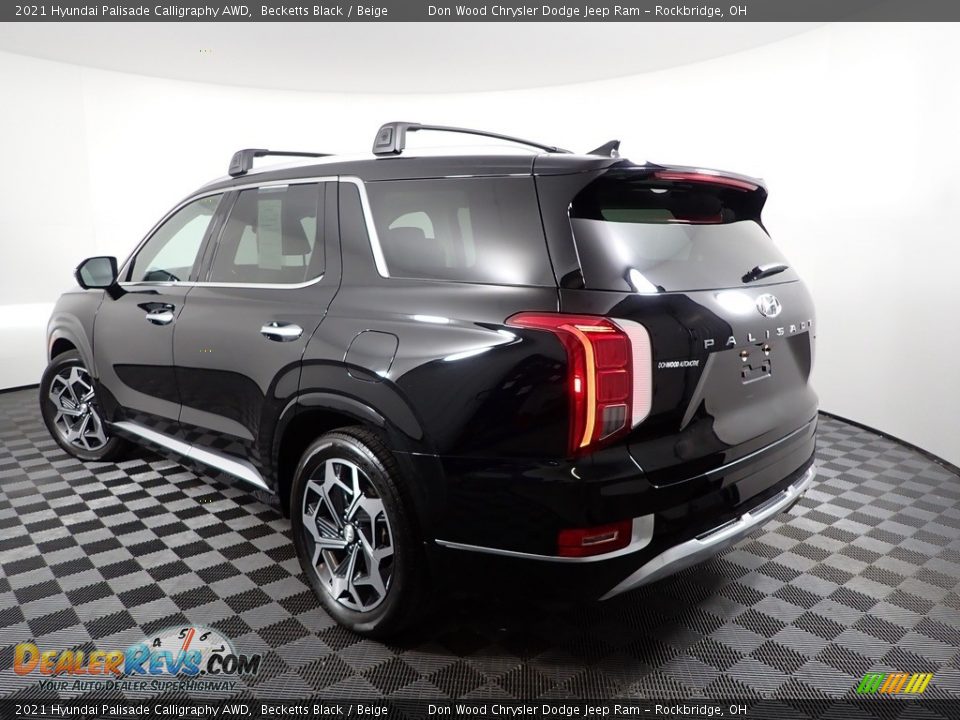 2021 Hyundai Palisade Calligraphy AWD Becketts Black / Beige Photo #10