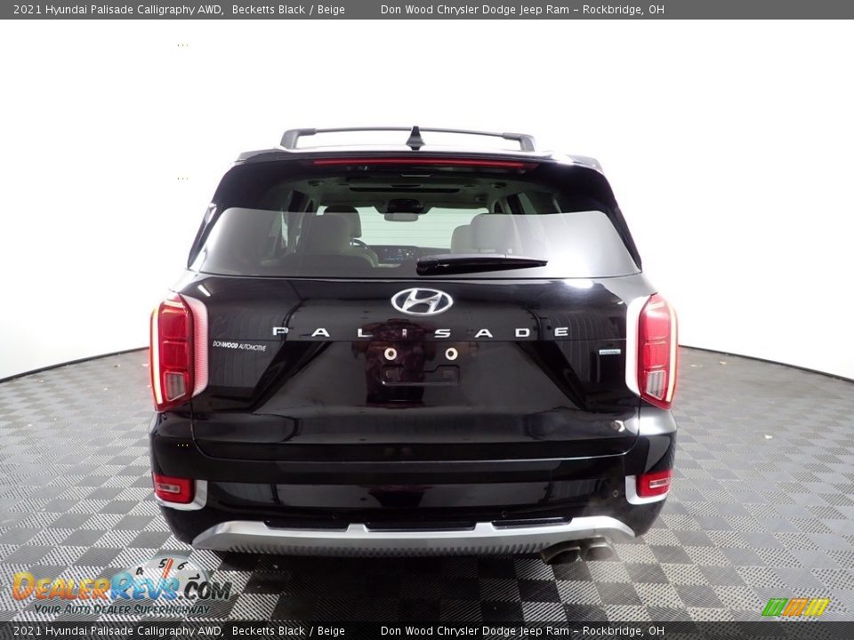 2021 Hyundai Palisade Calligraphy AWD Becketts Black / Beige Photo #11