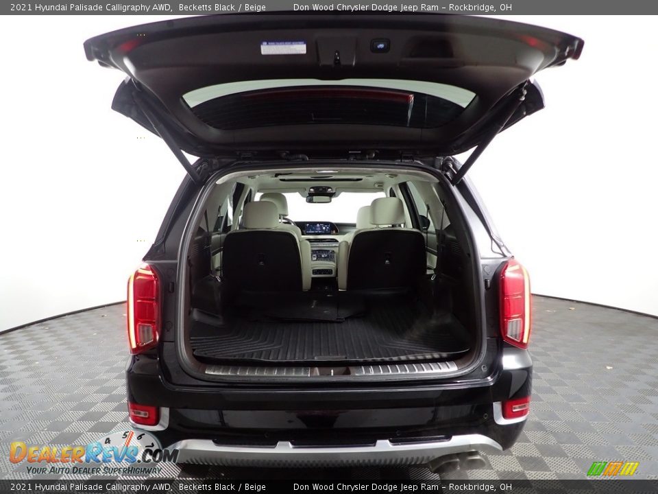 2021 Hyundai Palisade Calligraphy AWD Becketts Black / Beige Photo #12