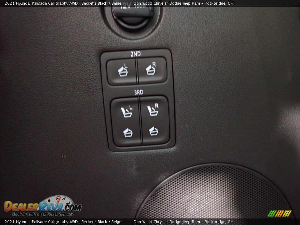 2021 Hyundai Palisade Calligraphy AWD Becketts Black / Beige Photo #14