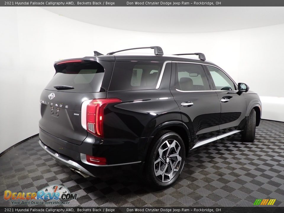 2021 Hyundai Palisade Calligraphy AWD Becketts Black / Beige Photo #15