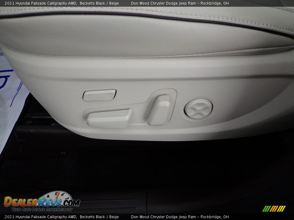 2021 Hyundai Palisade Calligraphy AWD Becketts Black / Beige Photo #18