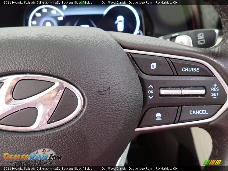 2021 Hyundai Palisade Calligraphy AWD Becketts Black / Beige Photo #22