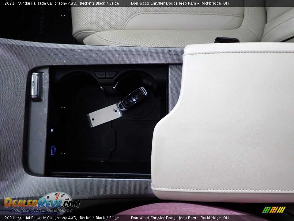 2021 Hyundai Palisade Calligraphy AWD Becketts Black / Beige Photo #26