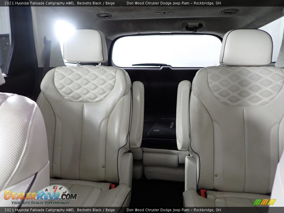 2021 Hyundai Palisade Calligraphy AWD Becketts Black / Beige Photo #28