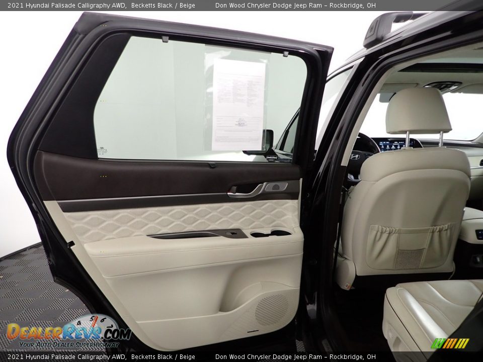 2021 Hyundai Palisade Calligraphy AWD Becketts Black / Beige Photo #29