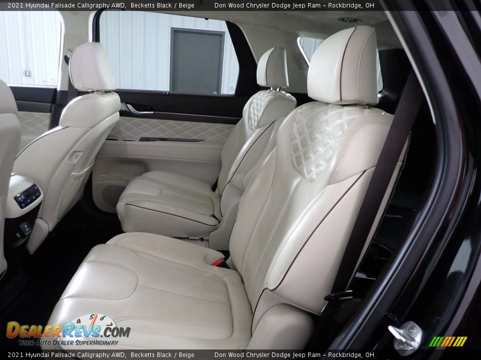 2021 Hyundai Palisade Calligraphy AWD Becketts Black / Beige Photo #30