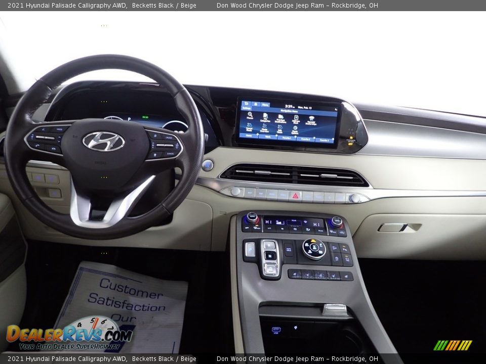 2021 Hyundai Palisade Calligraphy AWD Becketts Black / Beige Photo #32