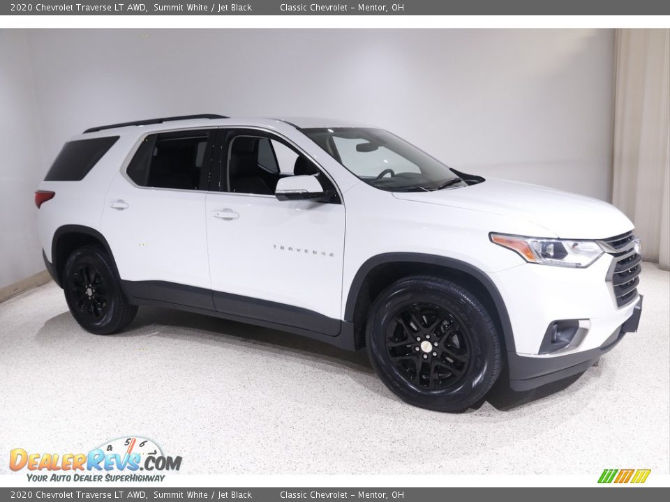 2020 Chevrolet Traverse LT AWD Summit White / Jet Black Photo #1