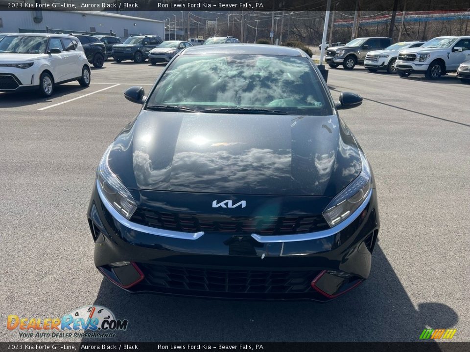 2023 Kia Forte GT-Line Aurora Black / Black Photo #3