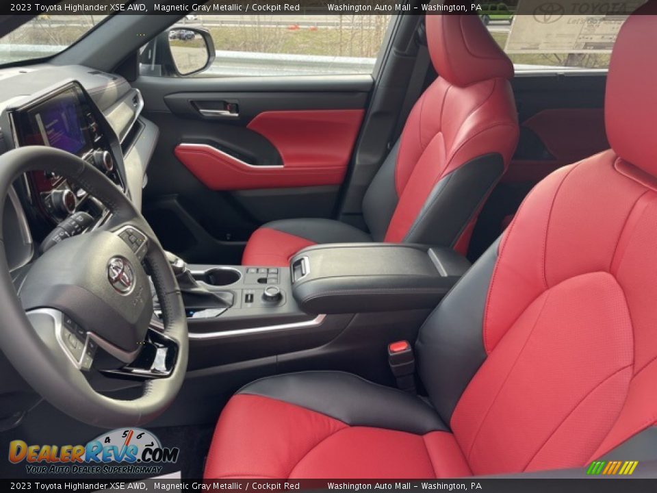 Cockpit Red Interior - 2023 Toyota Highlander XSE AWD Photo #4