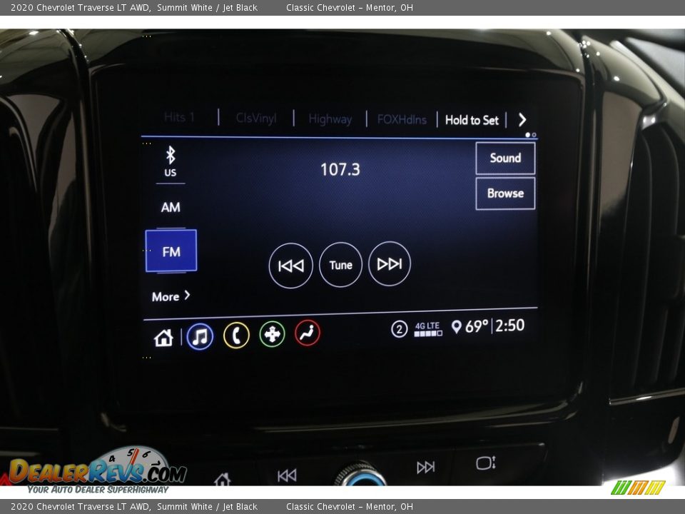 2020 Chevrolet Traverse LT AWD Summit White / Jet Black Photo #10