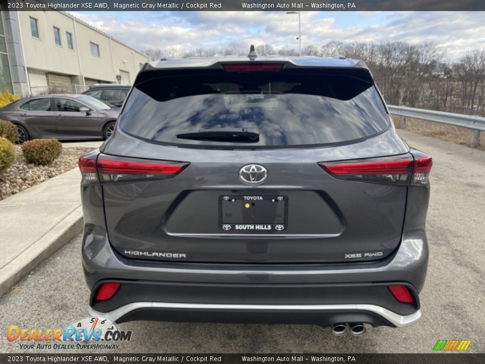 2023 Toyota Highlander XSE AWD Magnetic Gray Metallic / Cockpit Red Photo #8