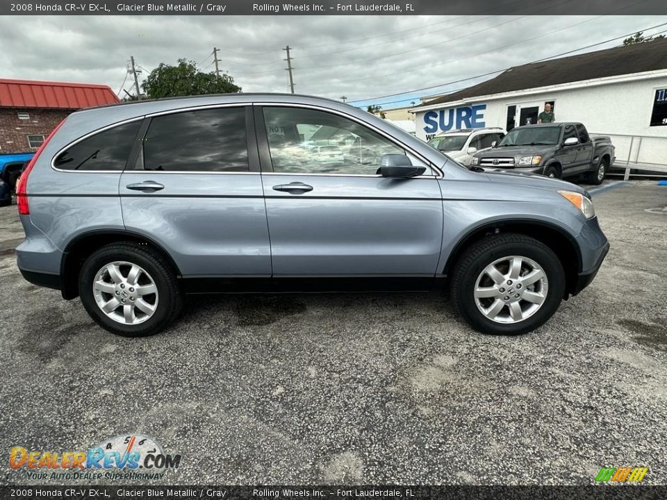 2008 Honda CR-V EX-L Glacier Blue Metallic / Gray Photo #1