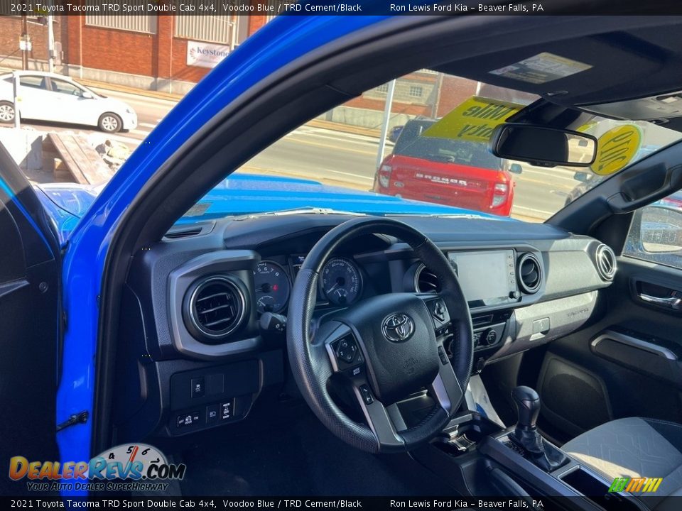 2021 Toyota Tacoma TRD Sport Double Cab 4x4 Voodoo Blue / TRD Cement/Black Photo #13