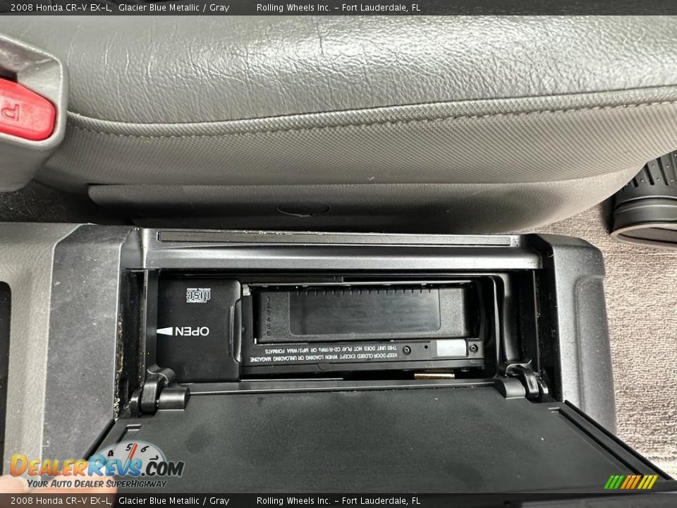 2008 Honda CR-V EX-L Glacier Blue Metallic / Gray Photo #12