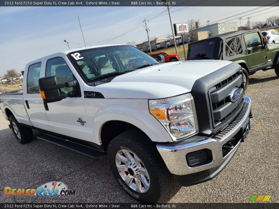 2012 Ford F250 Super Duty XL Crew Cab 4x4 Oxford White / Steel Photo #2