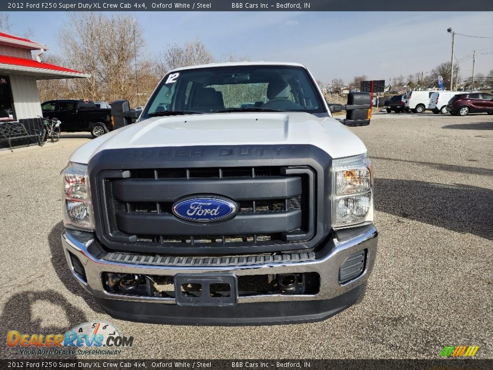 2012 Ford F250 Super Duty XL Crew Cab 4x4 Oxford White / Steel Photo #3