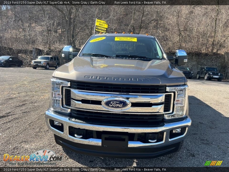 2019 Ford F250 Super Duty XLT SuperCab 4x4 Stone Gray / Earth Gray Photo #4