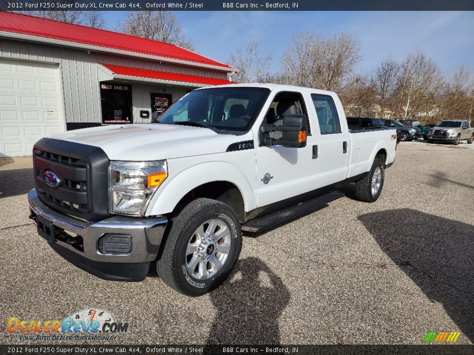 2012 Ford F250 Super Duty XL Crew Cab 4x4 Oxford White / Steel Photo #4