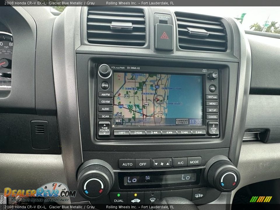2008 Honda CR-V EX-L Glacier Blue Metallic / Gray Photo #16