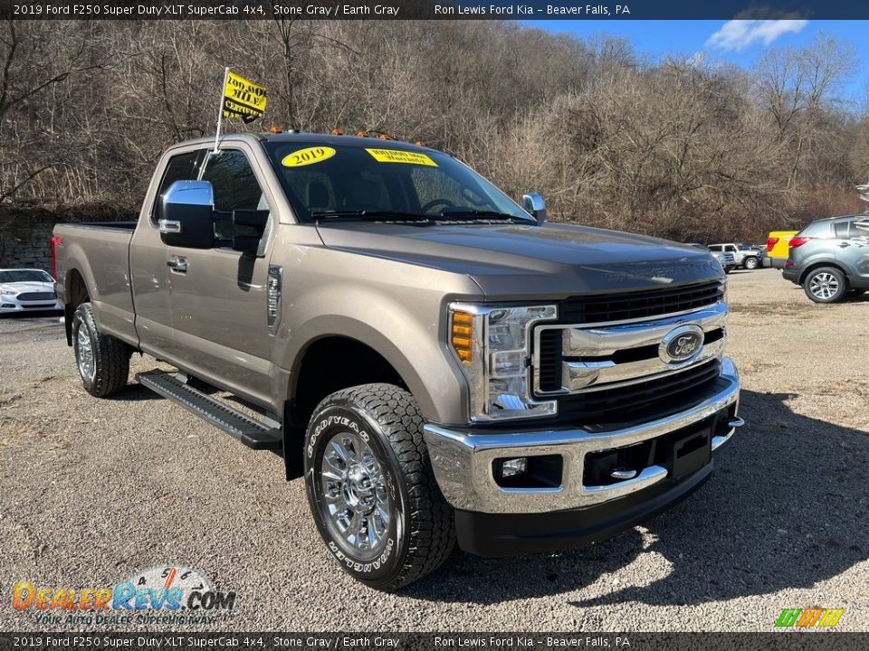 2019 Ford F250 Super Duty XLT SuperCab 4x4 Stone Gray / Earth Gray Photo #5