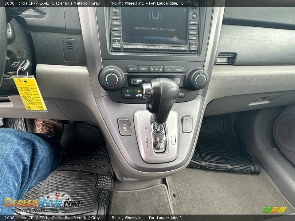 2008 Honda CR-V EX-L Glacier Blue Metallic / Gray Photo #17