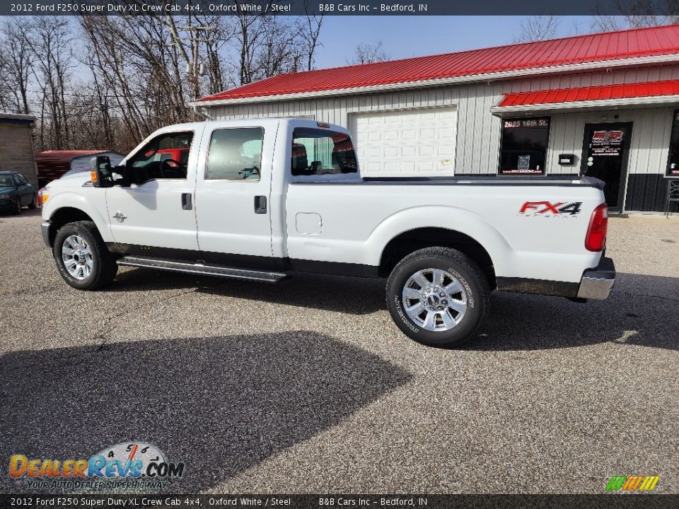 2012 Ford F250 Super Duty XL Crew Cab 4x4 Oxford White / Steel Photo #6