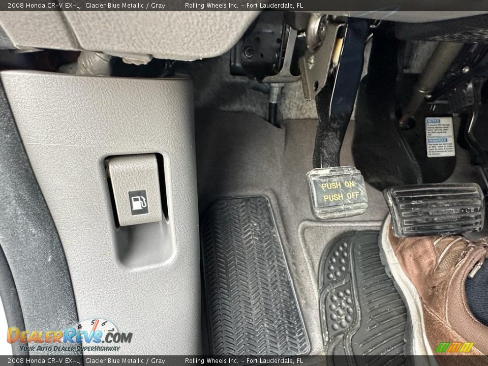 2008 Honda CR-V EX-L Glacier Blue Metallic / Gray Photo #19