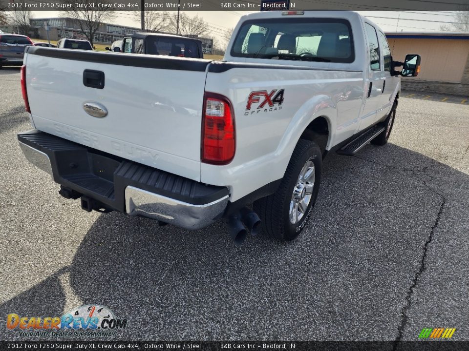 2012 Ford F250 Super Duty XL Crew Cab 4x4 Oxford White / Steel Photo #8