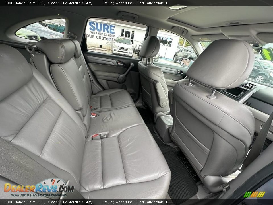 2008 Honda CR-V EX-L Glacier Blue Metallic / Gray Photo #22