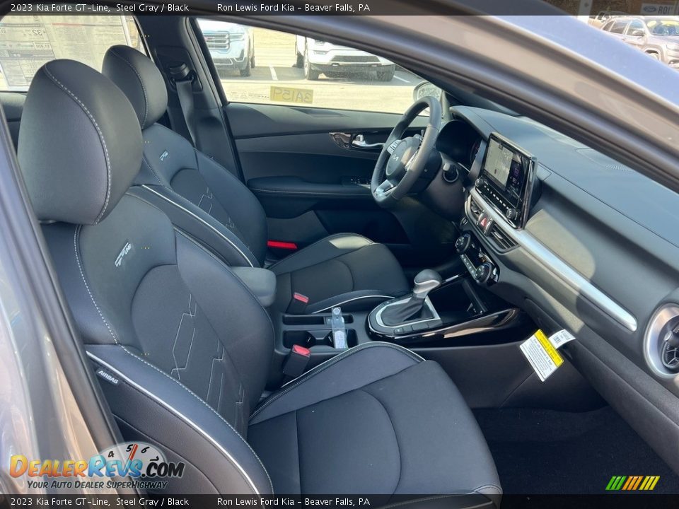 2023 Kia Forte GT-Line Steel Gray / Black Photo #12