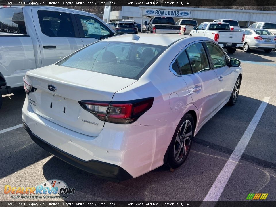 2020 Subaru Legacy 2.5i Limited Crystal White Pearl / Slate Black Photo #4