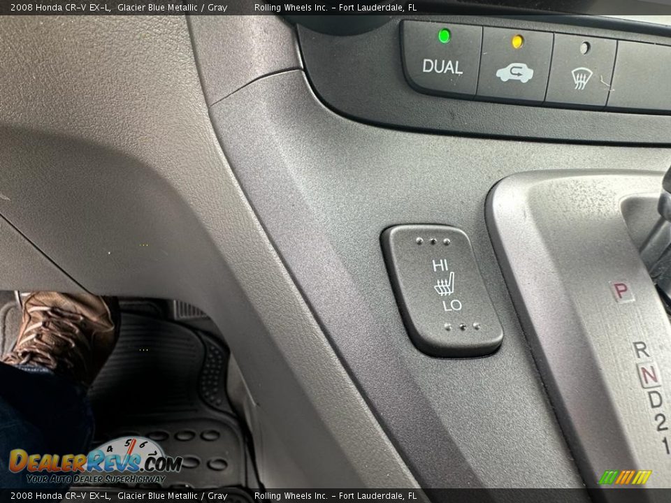 2008 Honda CR-V EX-L Glacier Blue Metallic / Gray Photo #25