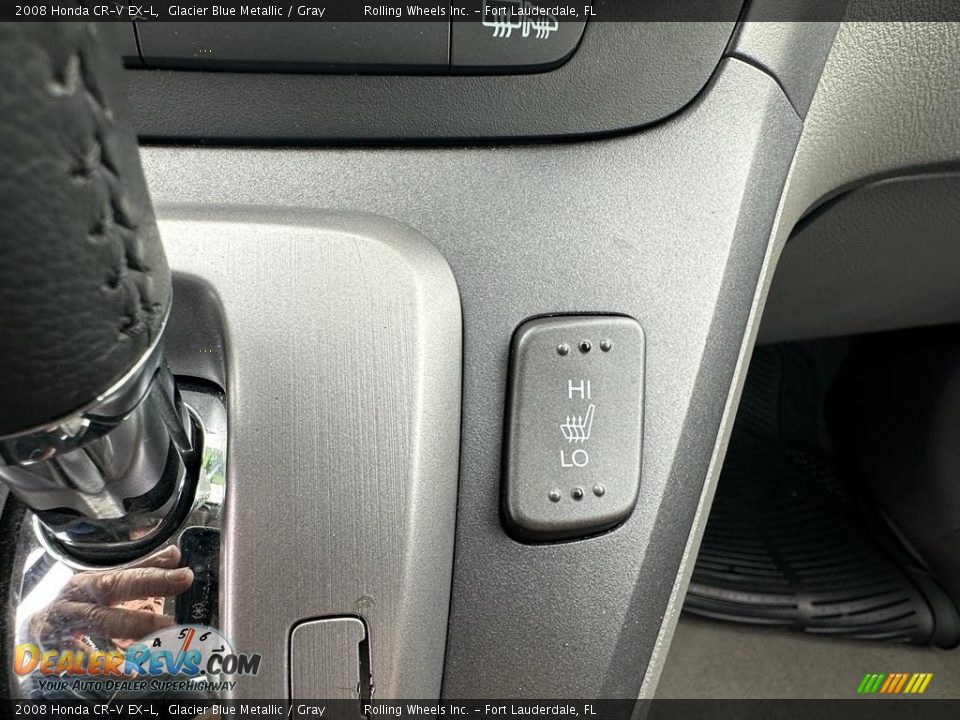 2008 Honda CR-V EX-L Glacier Blue Metallic / Gray Photo #27