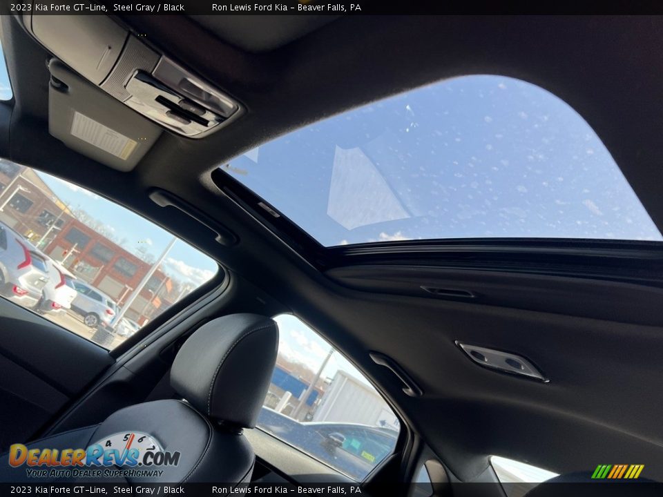 2023 Kia Forte GT-Line Steel Gray / Black Photo #17