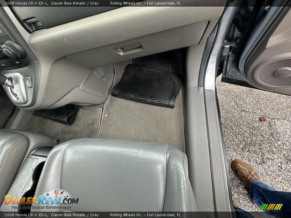 2008 Honda CR-V EX-L Glacier Blue Metallic / Gray Photo #28