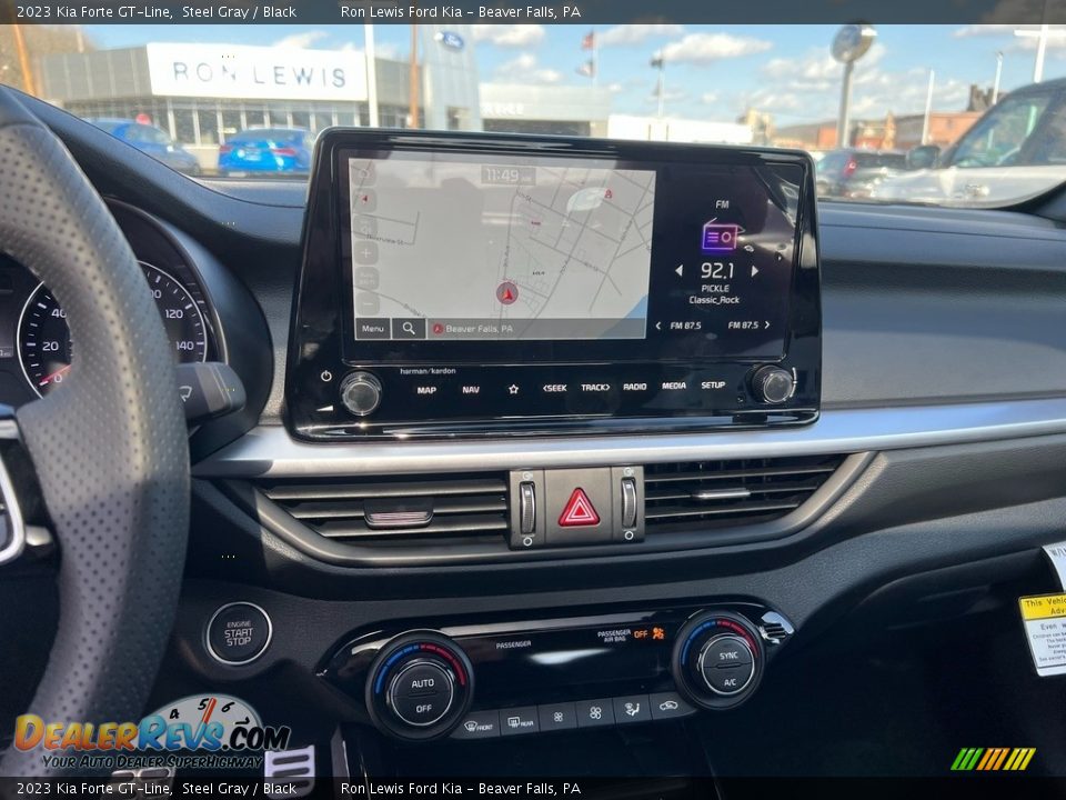 2023 Kia Forte GT-Line Steel Gray / Black Photo #19