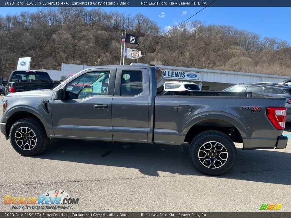 Carbonized Gray Metallic 2023 Ford F150 STX SuperCab 4x4 Photo #5