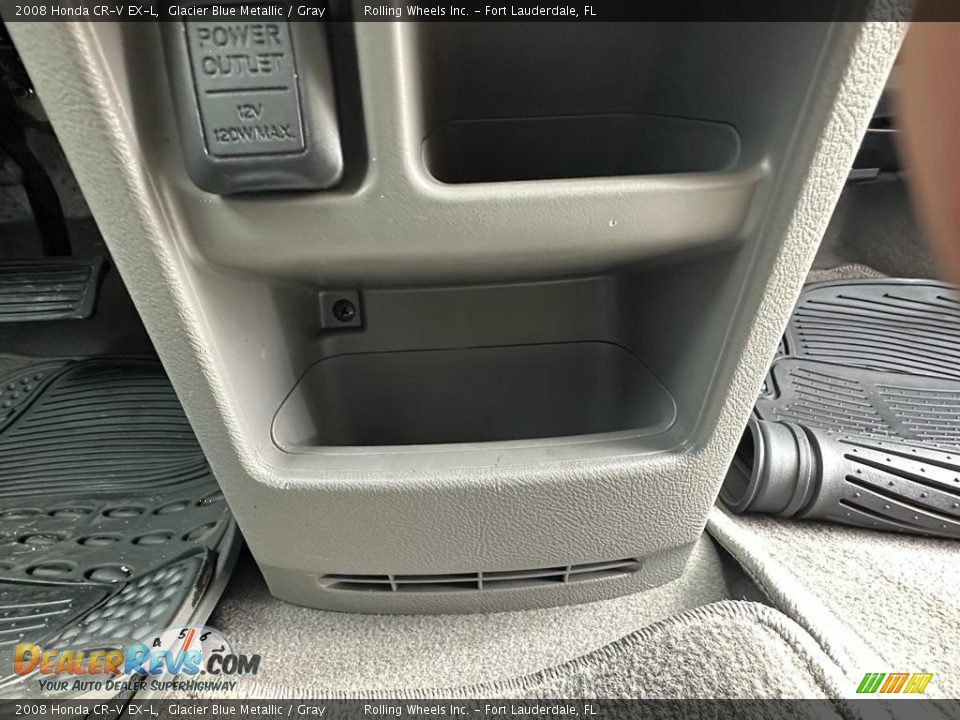 2008 Honda CR-V EX-L Glacier Blue Metallic / Gray Photo #31