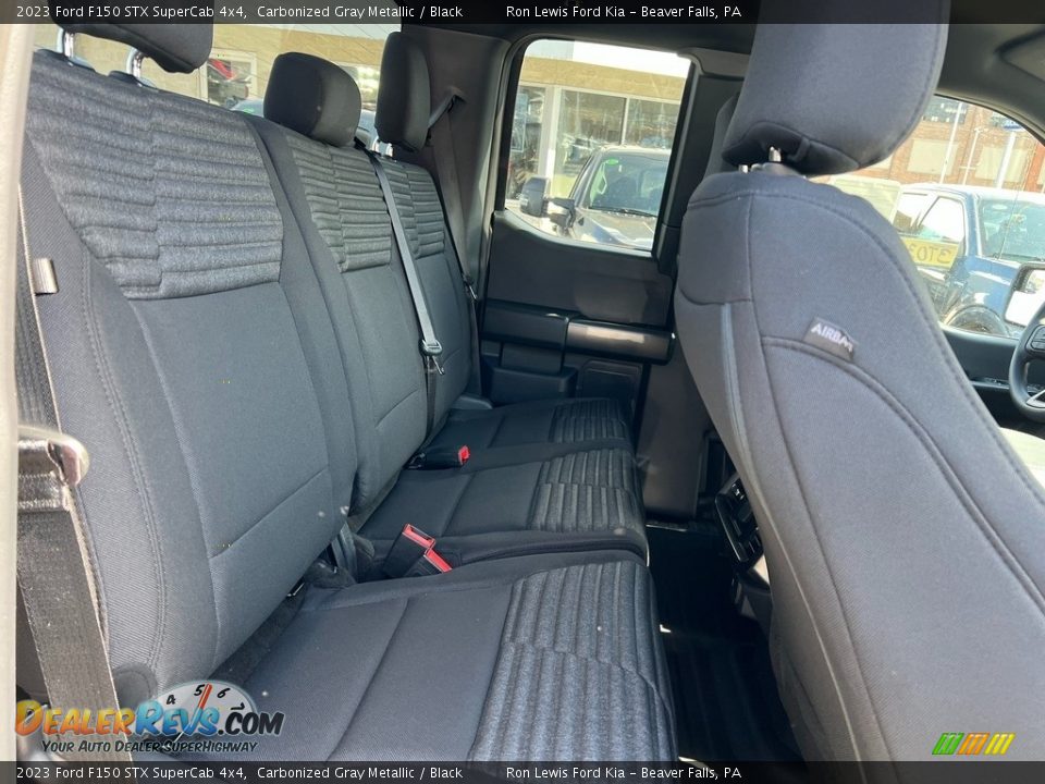 2023 Ford F150 STX SuperCab 4x4 Carbonized Gray Metallic / Black Photo #11