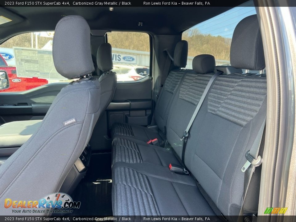 2023 Ford F150 STX SuperCab 4x4 Carbonized Gray Metallic / Black Photo #15
