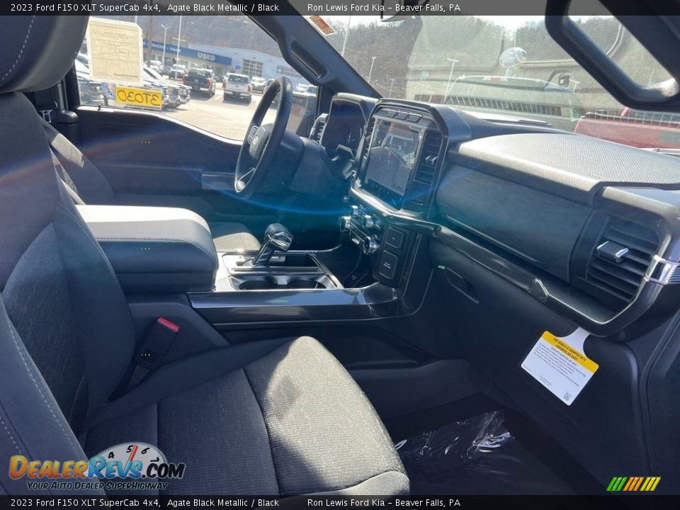 2023 Ford F150 XLT SuperCab 4x4 Agate Black Metallic / Black Photo #12