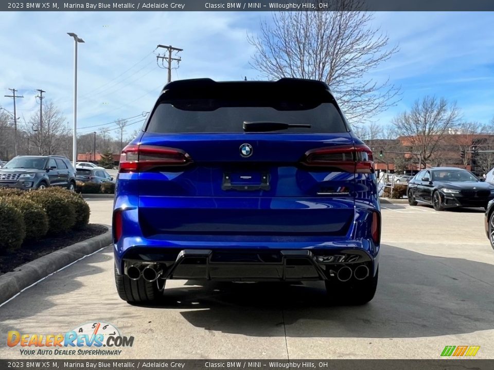 2023 BMW X5 M Marina Bay Blue Metallic / Adelaide Grey Photo #3